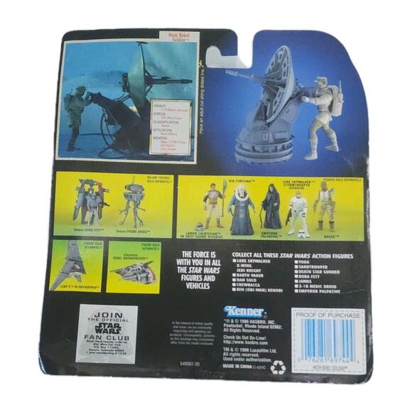 Vintage Star Wars Deluxe Hoth Rebel Soldier Action Figure Power of the Force New - Picture 2 of 7
